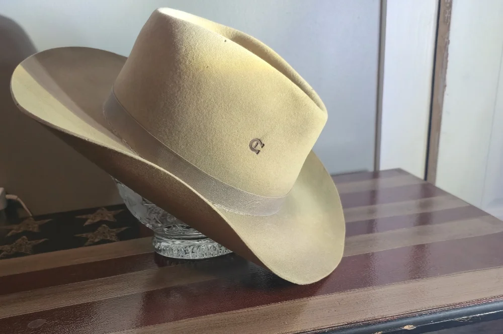 Charlies Black Cowboy Hat with Logo - Picture 1 of 2